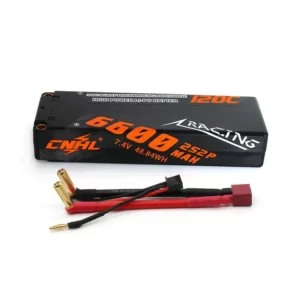 CNHL Racing Series 6600MAH 7.4V 2S 120C Lipo Battery Hard Case Car with Deans Pl