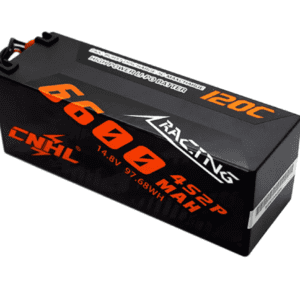 CNHL Racing Series 6600mAh 14.8V 4S 120C Hard Case Lipo Battery with EC5 Plug