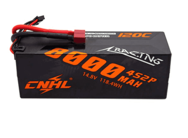 CNHL Racing Series 8000MAH 14.8V 4S 120C Lipo Battery Hard Case Car with Deans P