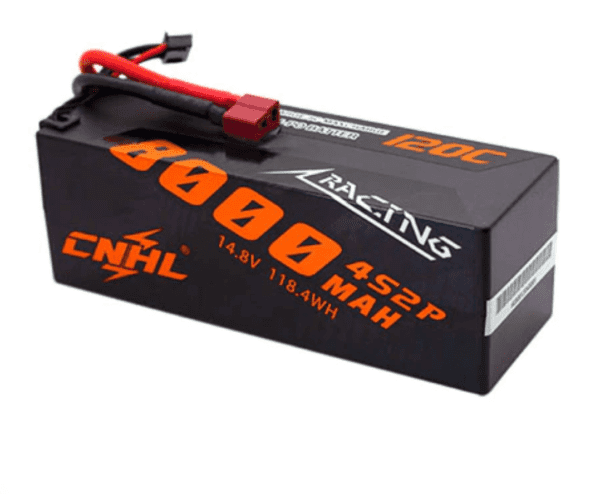 CNHL Racing Series 8000MAH 14.8V 4S 120C Lipo Battery Hard Case Car with Deans P