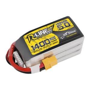 Tattu R-Line Version 5.0 1400mAh 22.2V 150C 6S1P Lipo Battery Pack With XT60 Plug