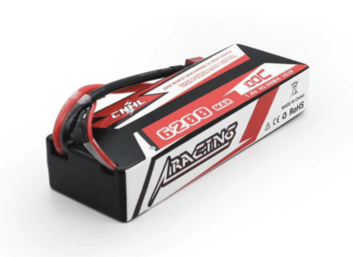 CNHL Racing Series 6200mAh 7.4V 2S 100C Lipo Hard Case Battery with T/Dean Plug